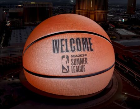La sphère de Las Vegas vue de l'extérieur