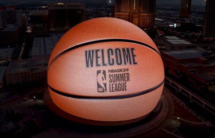 La sphère de Las Vegas vue de l'extérieur